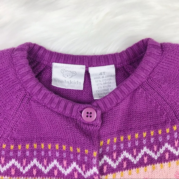 SOLD 🛍 Girls Knitted Button Up Sweater Cardigan - Picture 4 of 11